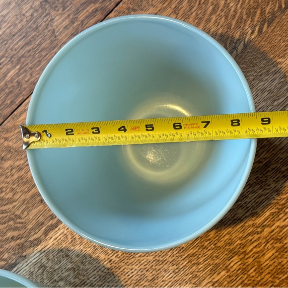 Fire King SET Delphite Blue Splash Proof Nesting Mixing Bowls - Picture 6 of 10